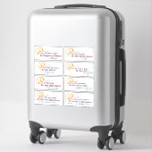 Sticker Huit béatitudes - Matthieu 5:1-12 (Sur valise)