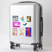 Sticker Huit sirènes (Sur valise)