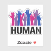 Sticker Humain bisexuel (Feuille)