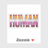Sticker Humain lesbienne (Feuille)