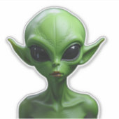 Sticker humanoïde vert (Devant)