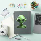 Sticker humanoïde vert (Couverture iPad)