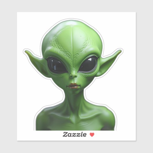 Sticker humanoïde vert (Feuille)