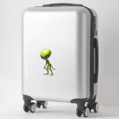 Sticker humanoïde vert (Sur valise)