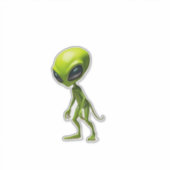 Sticker humanoïde vert (Devant)