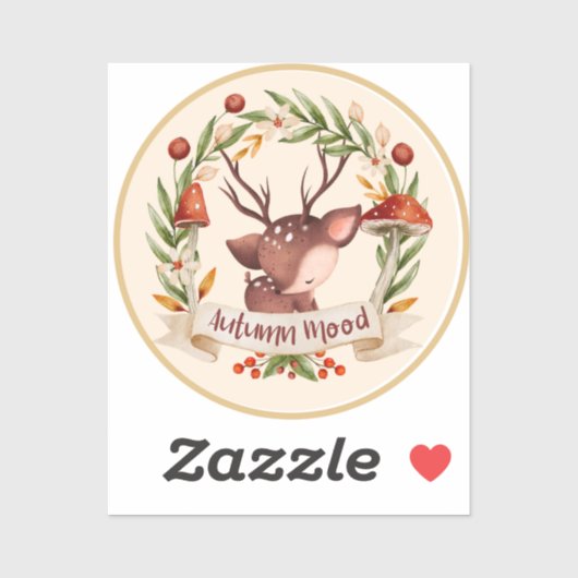 Sticker Humeur d'automne Halloween (Feuille)