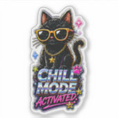 Sticker Humeur Décontractée Activée – Citation Drôle et Re (Devant)