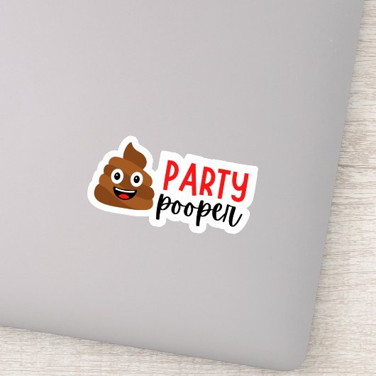 Sticker Humoristique Pooper