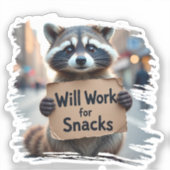 Sticker humour de beau design (Recto)