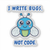 Sticker Humour de codage (Devant)