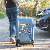 Sticker Humour d'enlèvement de vache UFO (Valise Insitu)