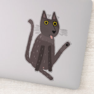 Sticker Humour drôle de chat
