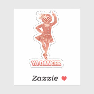 Sticker humour écossais drôle ya danseur Félicitations