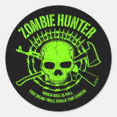 Sticker Hunter Zombie (Devant)