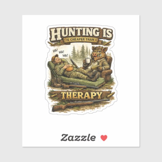 Sticker Hunting Is Cheaper Than Therapy (Feuille)