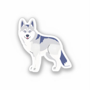 Sticker Husky
