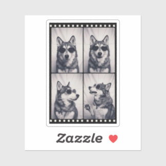 Sticker Husky Dog Portrait