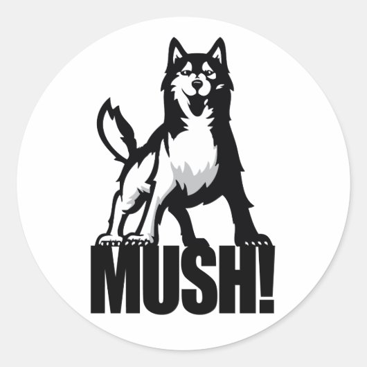 Sticker Husky Mush (Devant)