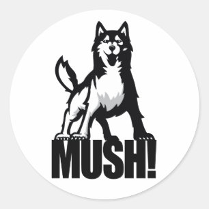 Sticker Husky Mush