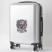 Sticker Hybride de phénix patriotique Hybride d'animal pat (Sur valise)