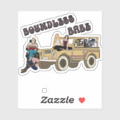 Sticker Hydroflacon Babe Retro sans limites (Feuille)