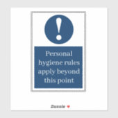 Sticker Hygiène personnelle (Feuille)