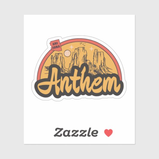 Sticker Hymne, Arizona (Feuille)