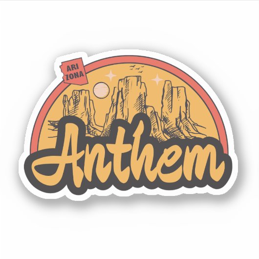 Sticker Hymne, Arizona (Devant)