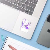 Sticker I39M Une Fière libellule d'enfant militaire (Ordinateur portable avec iPhone)