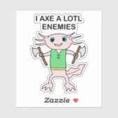 STICKER I AX A LOTL ENEMIES (Feuille)