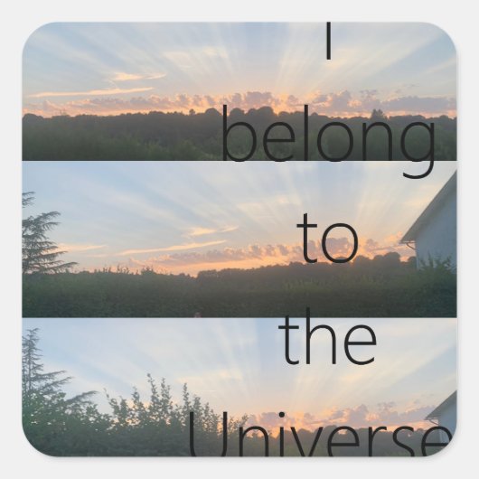 Sticker - I belong to the Universe (Devant)