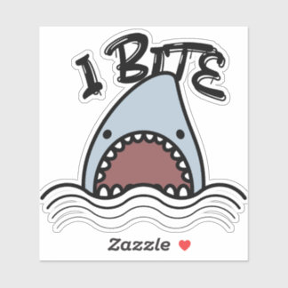 Sticker I Bite Shark