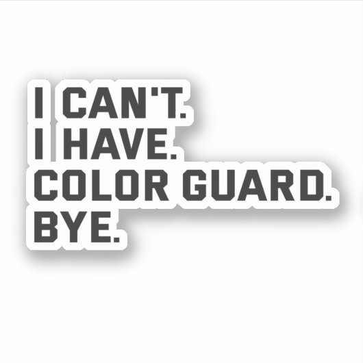 Sticker I Can't I (Devant)