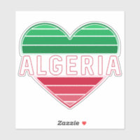 I Heart Algérie, couleurs du drapeau algérien