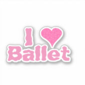 Sticker I Heart Ballet (Devant)