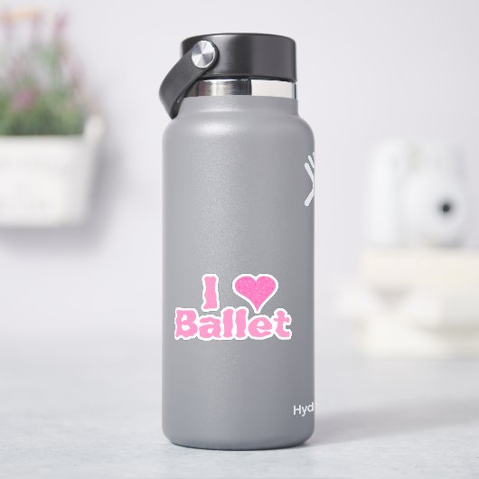 Sticker I Heart Ballet (HydroFlask)