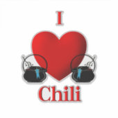 Sticker I Heart Chili (Devant)