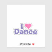 Sticker I Heart Dance (Feuille)