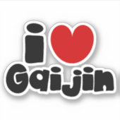 Sticker i heart Gaijin (Devant)