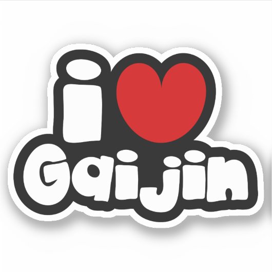 Sticker i heart Gaijin (Devant)