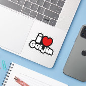Sticker i heart Gaijin (Ordinateur portable avec iPhone)