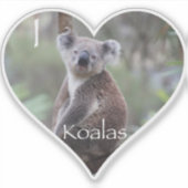 Sticker I Heart Koalas (Devant)