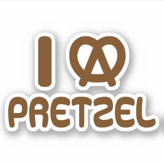 Sticker I Heart Pretzel (Devant)