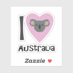 Sticker I Love Australia