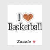 Sticker I Love Basketball (Feuille)
