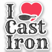 Sticker I Love Cast Fer (Recto)