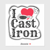 Sticker I Love Cast Fer (Feuille)