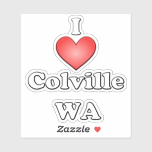 Sticker I Love Colville WA