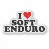 Sticker I Love / Enduro doux coeur (Devant)