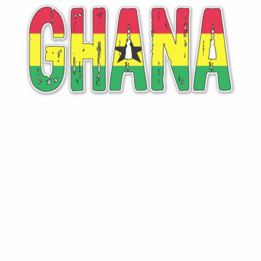 Sticker I love Ghana (Devant)